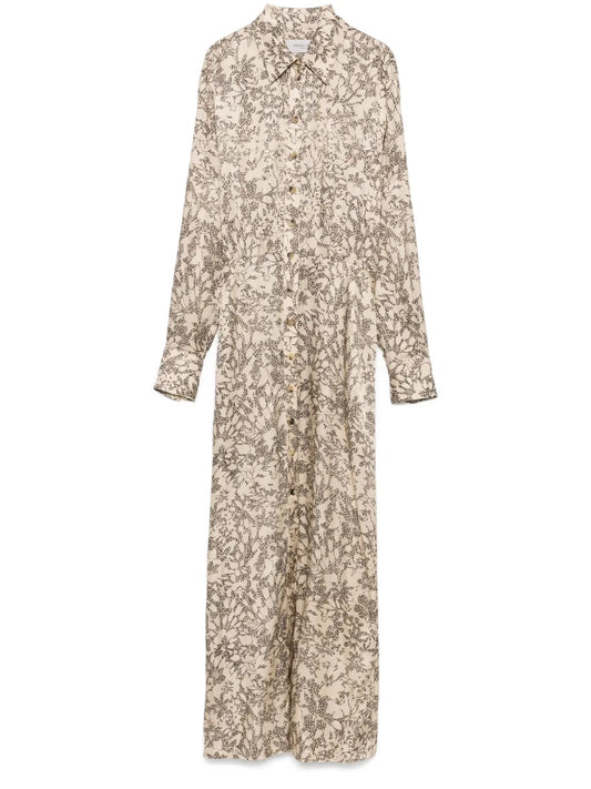 Graphic-Print Maxi Dress
