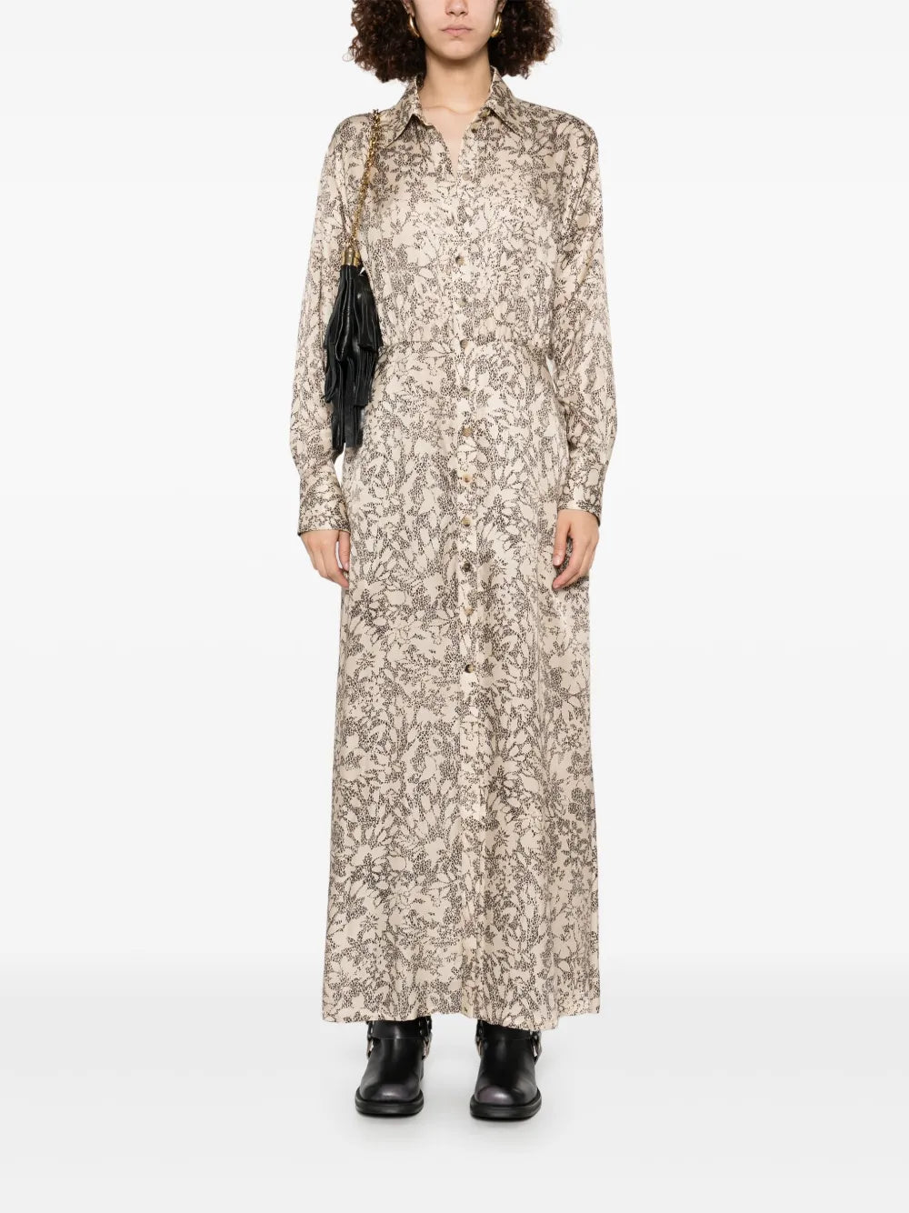 Graphic-Print Maxi Dress