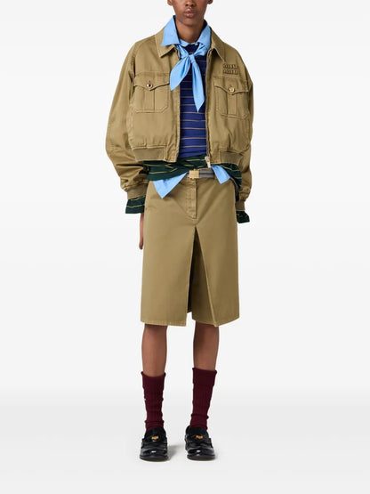 Garment-Dyed Cotton Bomber Jacket
