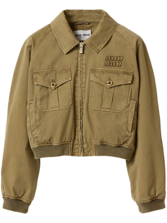 Garment-Dyed Cotton Bomber Jacket