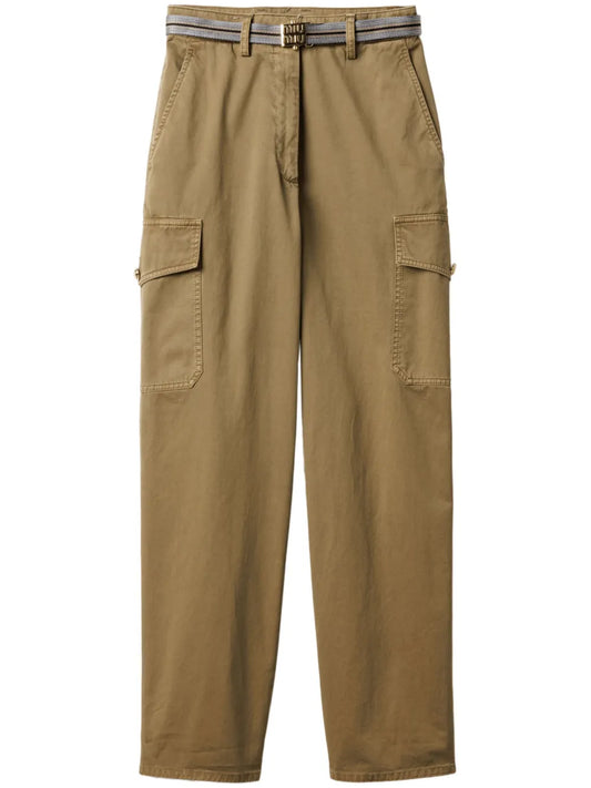 Garment-Dyed Cotton Trousers