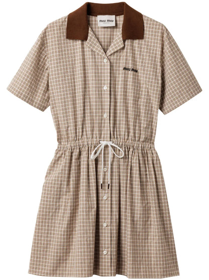 Checked Mini Dress