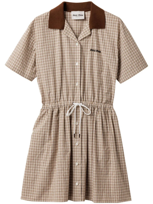 Checked Mini Dress