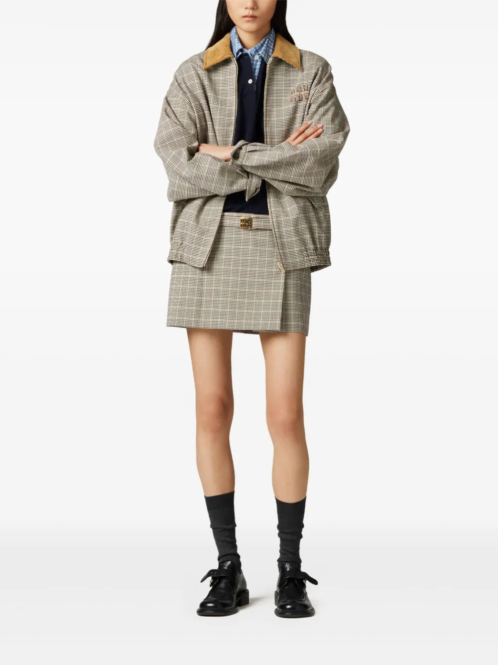Checked Mini Skirt