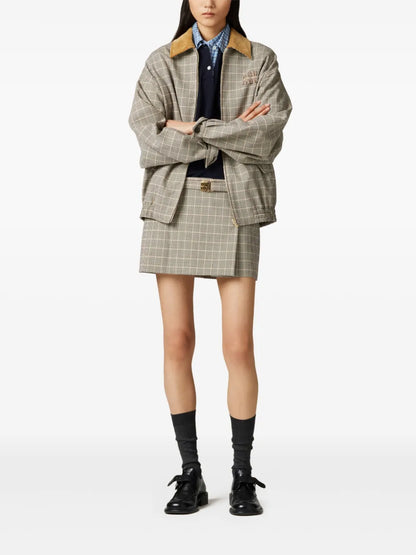 Checked Mini Skirt