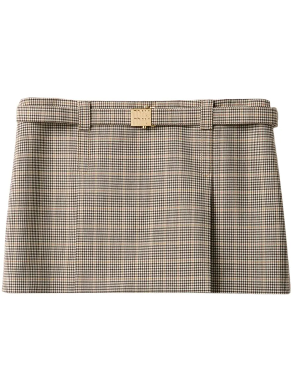Checked Mini Skirt