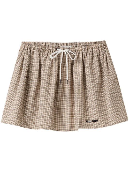 Checked Mini Skirt