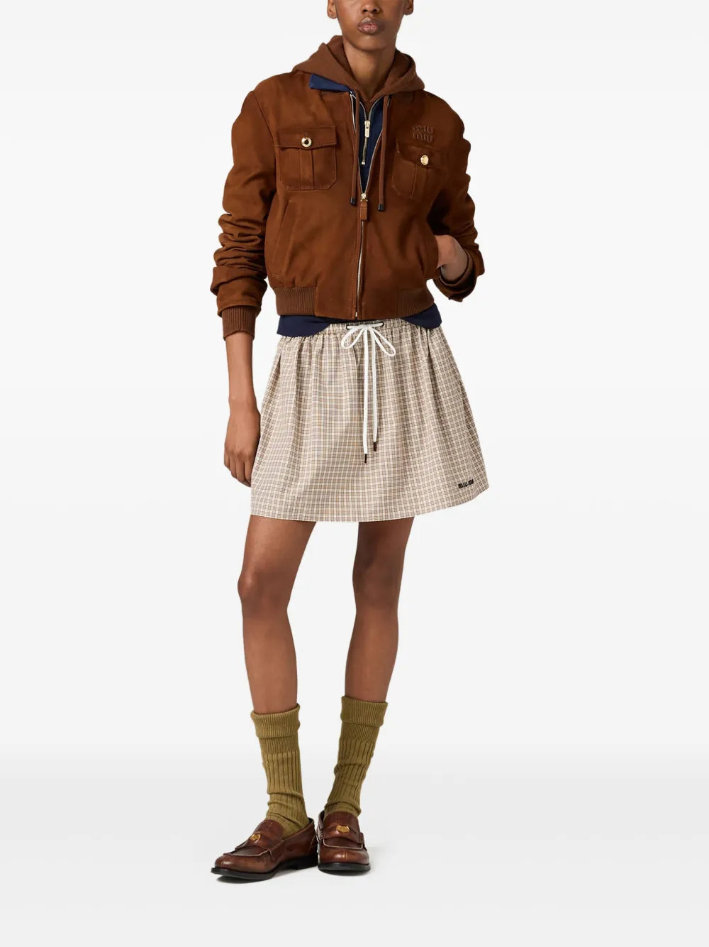Checked Mini Skirt