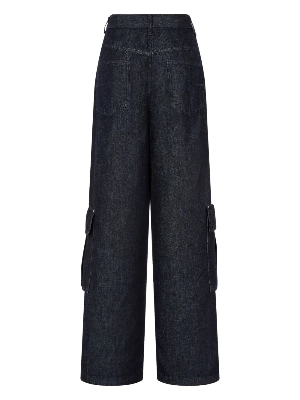 Wide-Leg Cargo Jeans