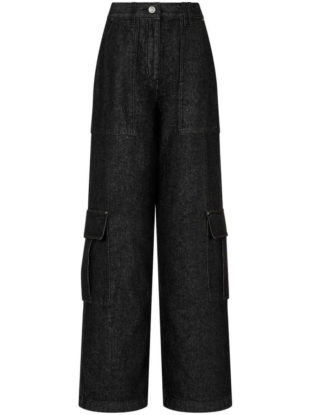 Wide-Leg Cargo Jeans