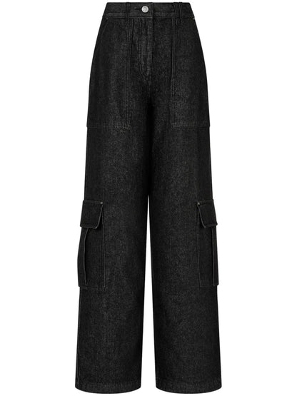 Wide-Leg Cargo Jeans