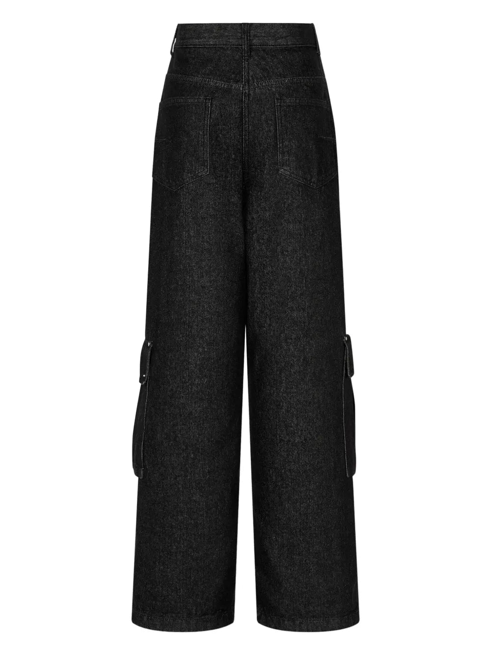 Wide-Leg Cargo Jeans