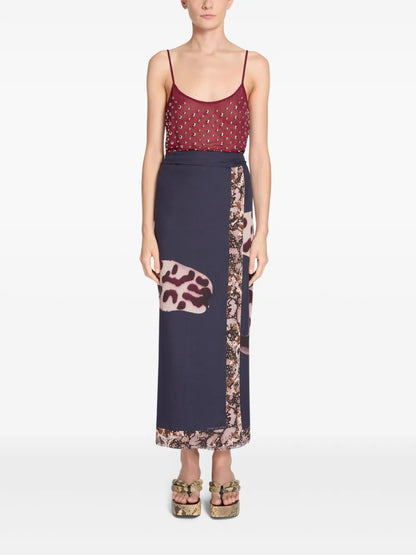 Floral-Print Cotton Pareo