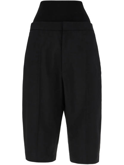 Gabardine Bermuda Shorts