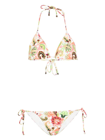 Paisley-Print Bikini