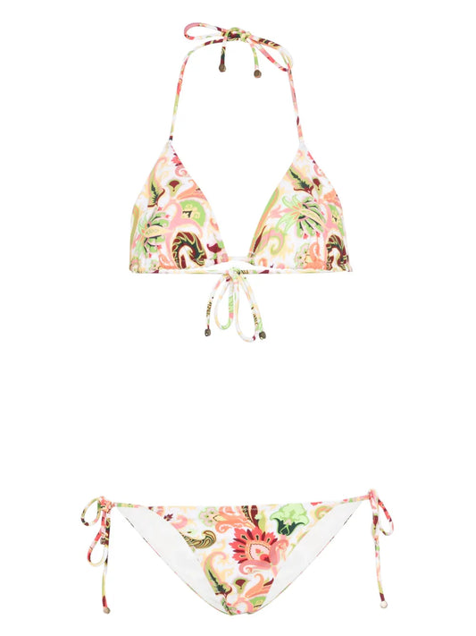 Paisley-Print Bikini