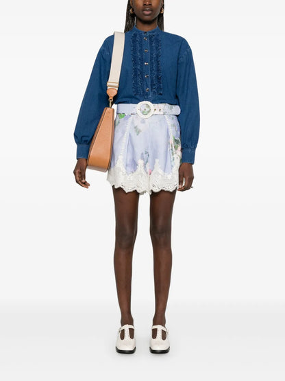 Ruffled-Detail Shirt