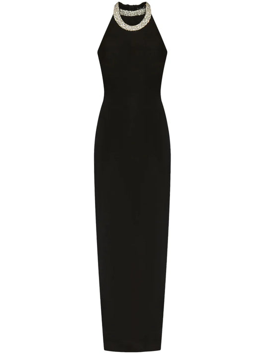 Crystal-Embellished Maxi Dress
