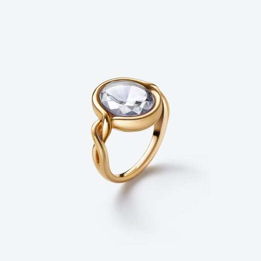 Baccarat Croisé Gold Plated Ring