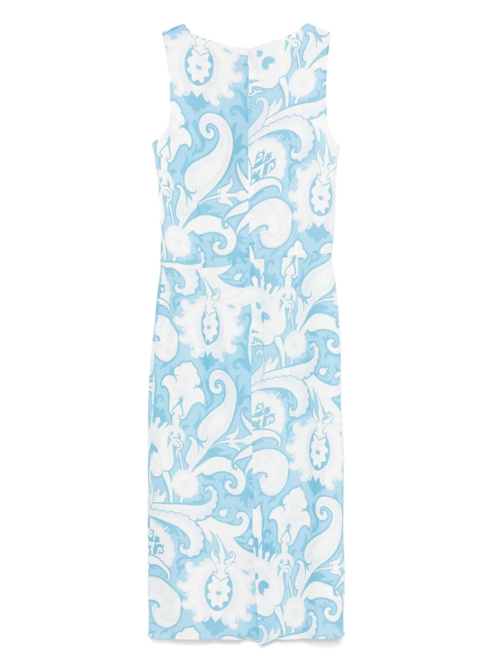 Paisley-Print Midi Dress