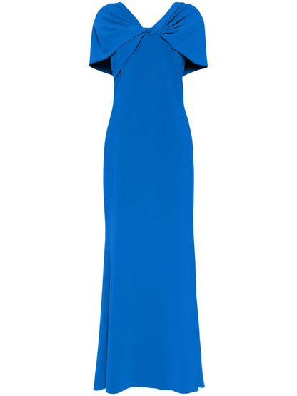 Cape Short-Sleeves Gown