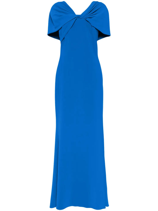Cape Short-Sleeves Gown
