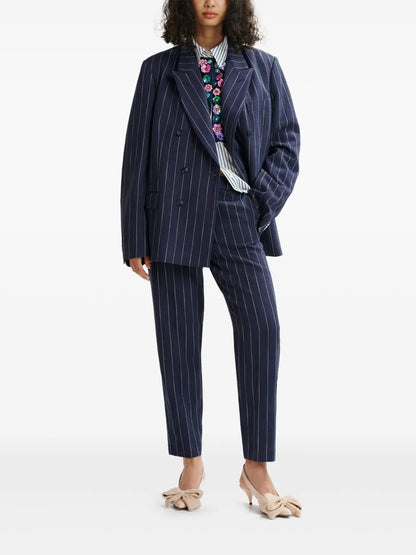 Host Pinstriped Tapered Trousers