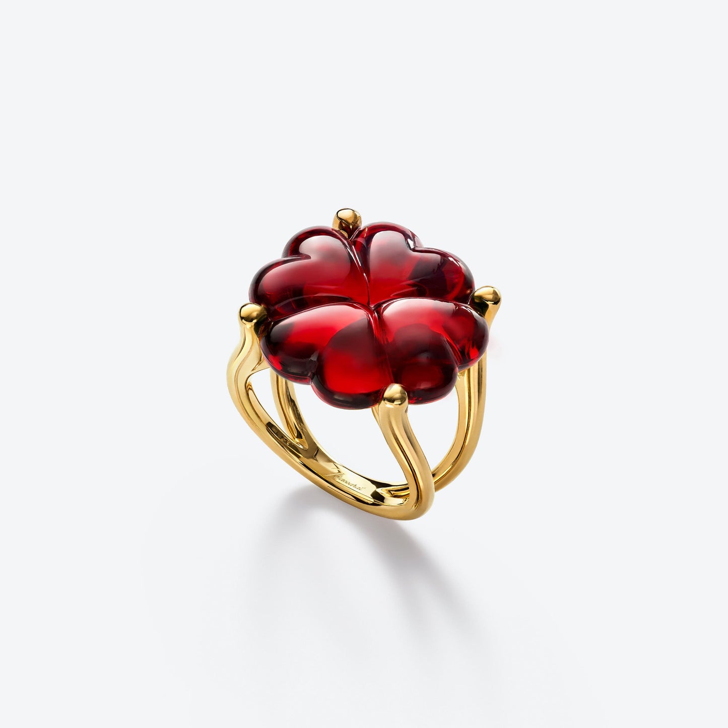 Baccarat Trèfle Gold Plated Ring