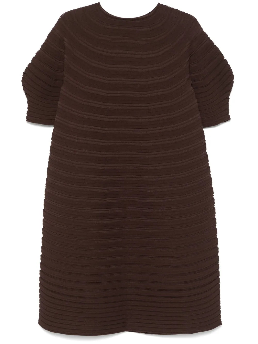 Mushroom-Knit Midi Dress