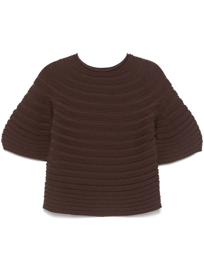 Mushroom-Knit Top