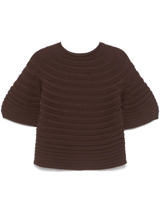 Mushroom-Knit Top