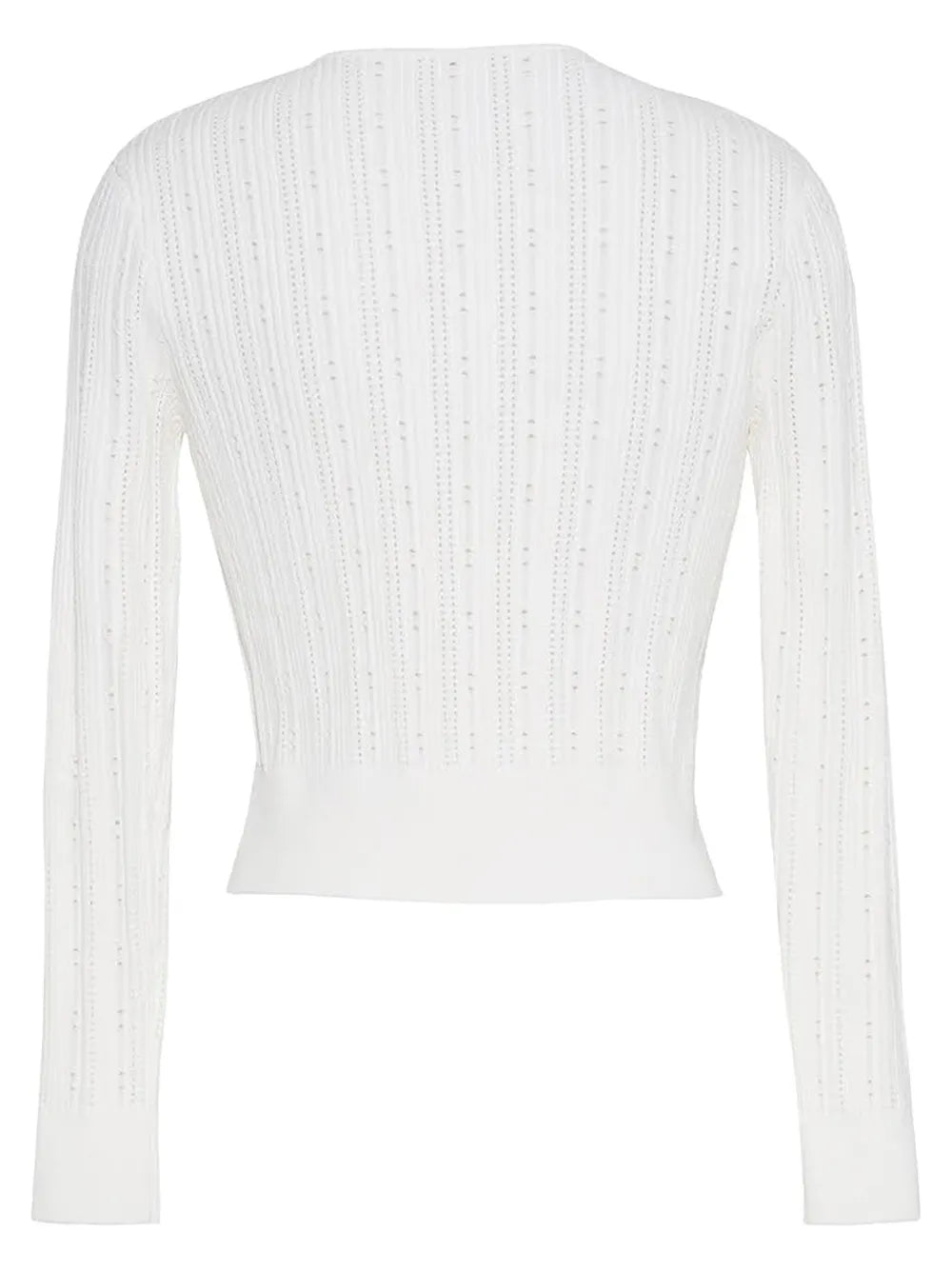 Faye Pointelle-Knit Cardigan