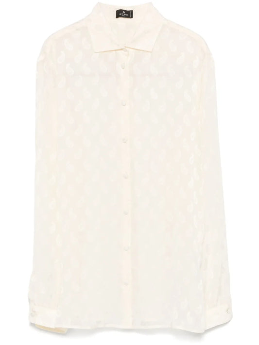Paisley-Jacquard Shirt
