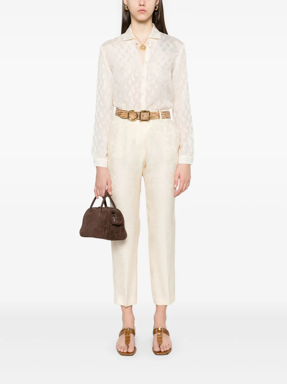 Paisley-Jacquard Shirt