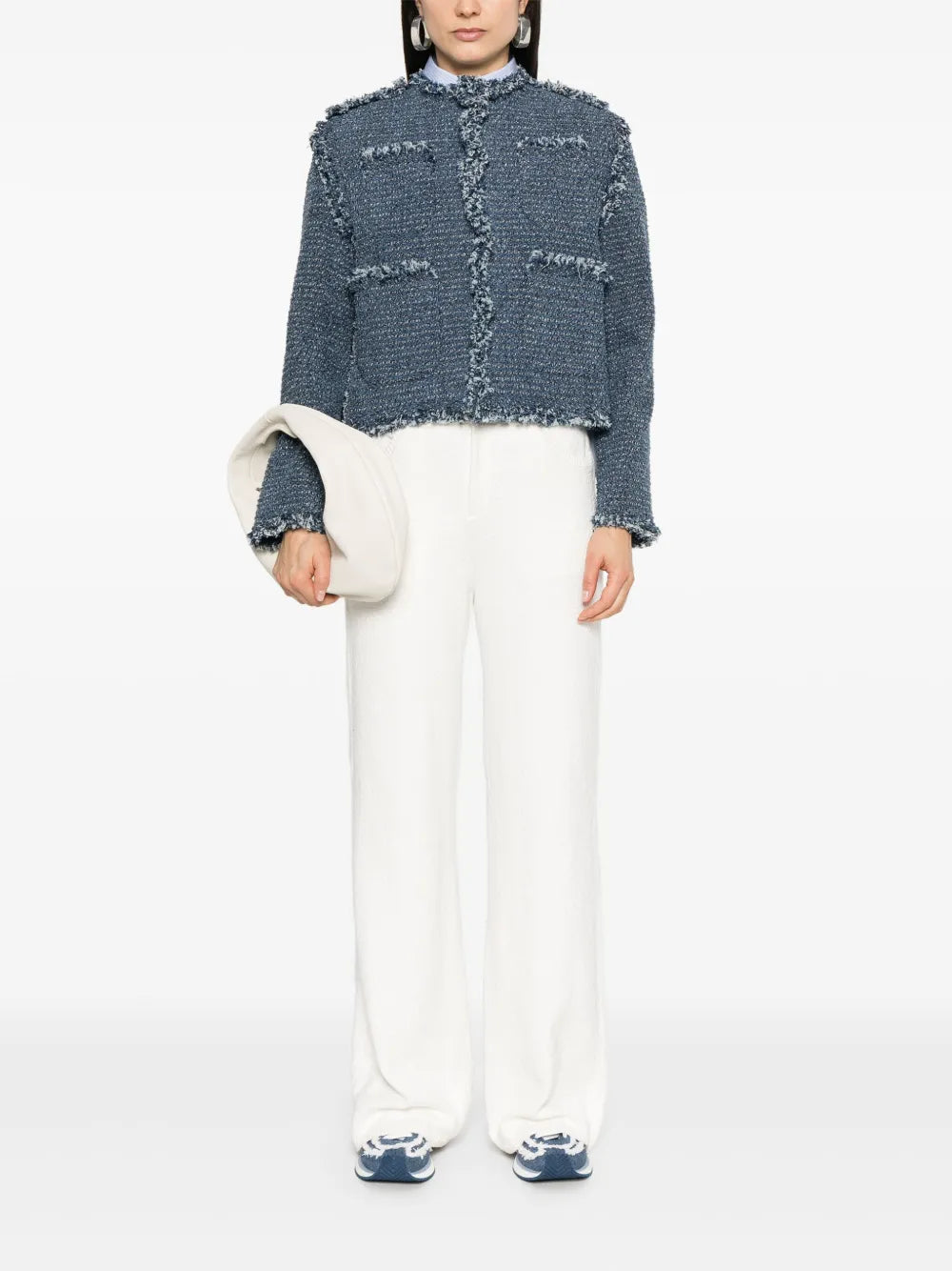 Panelled Tweed Jacket