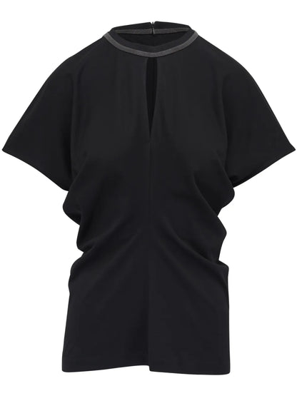 Monili-Embellished T-Shirt