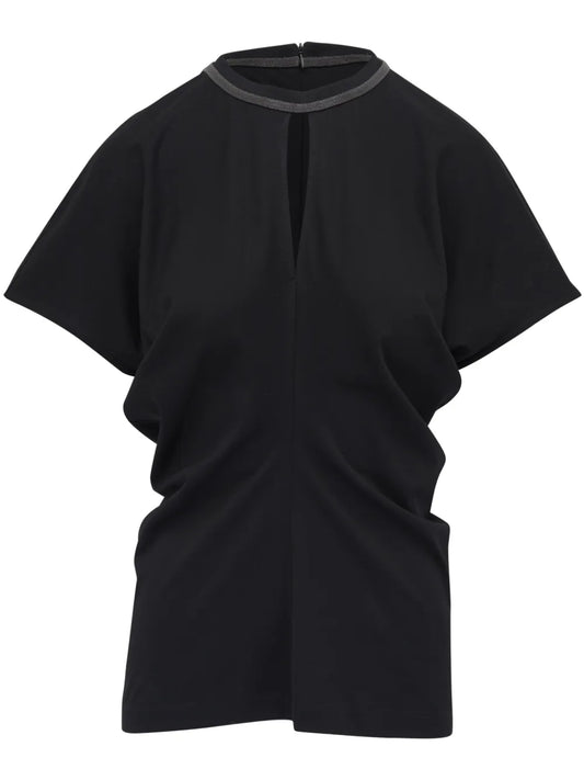 Monili-Embellished T-Shirt