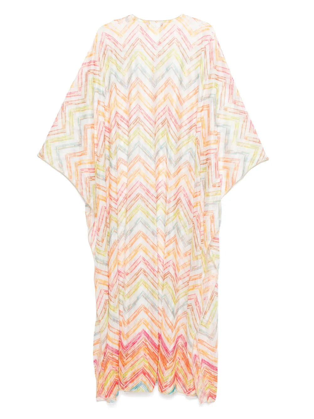 Zigzag-Woven Beach Cover-Up