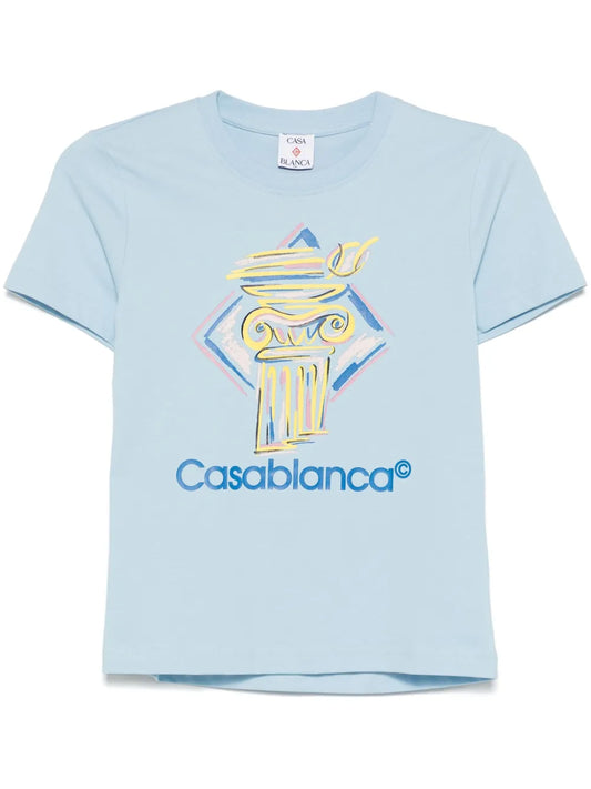 Diamond Column-Print T-Shirt