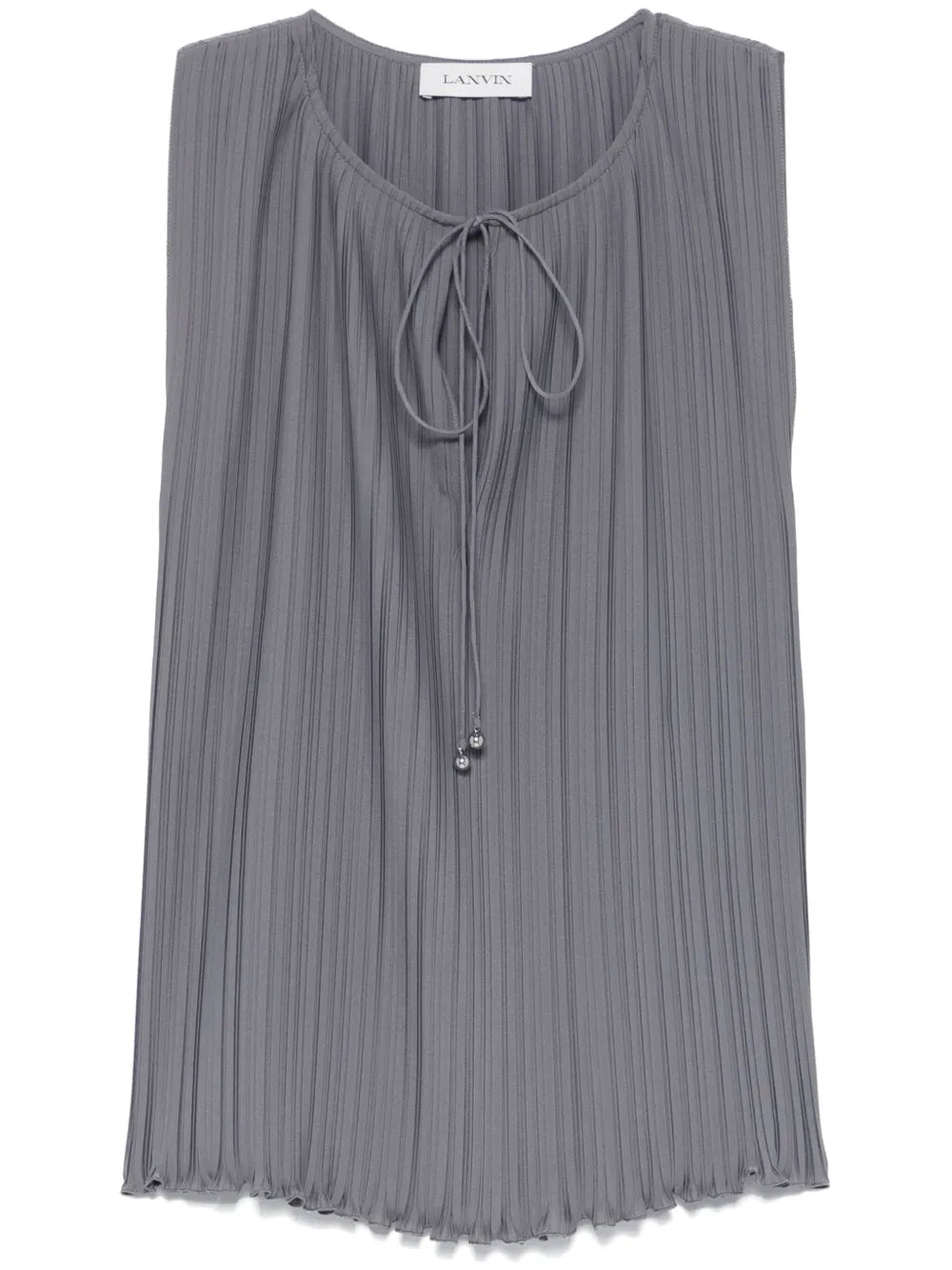Plissé-Effect Blouse