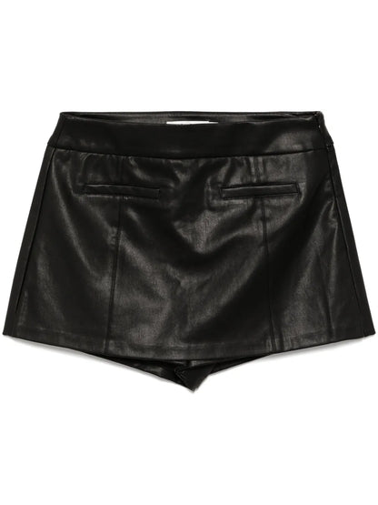 Faux-Leather Shorts