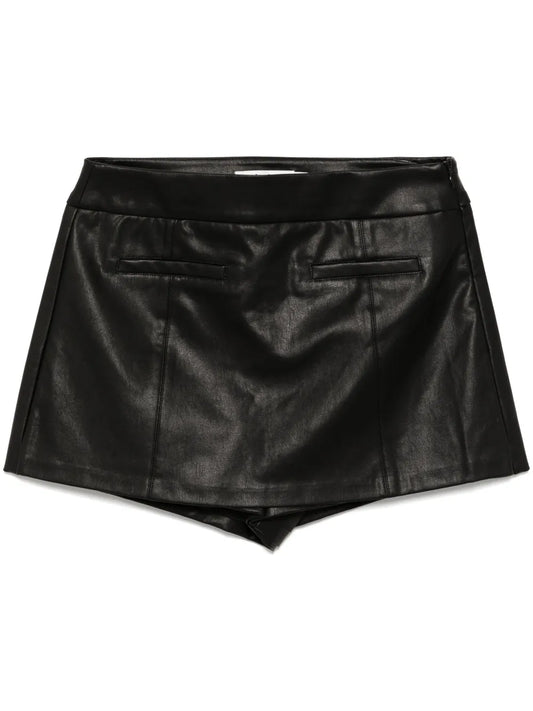 Faux-Leather Shorts