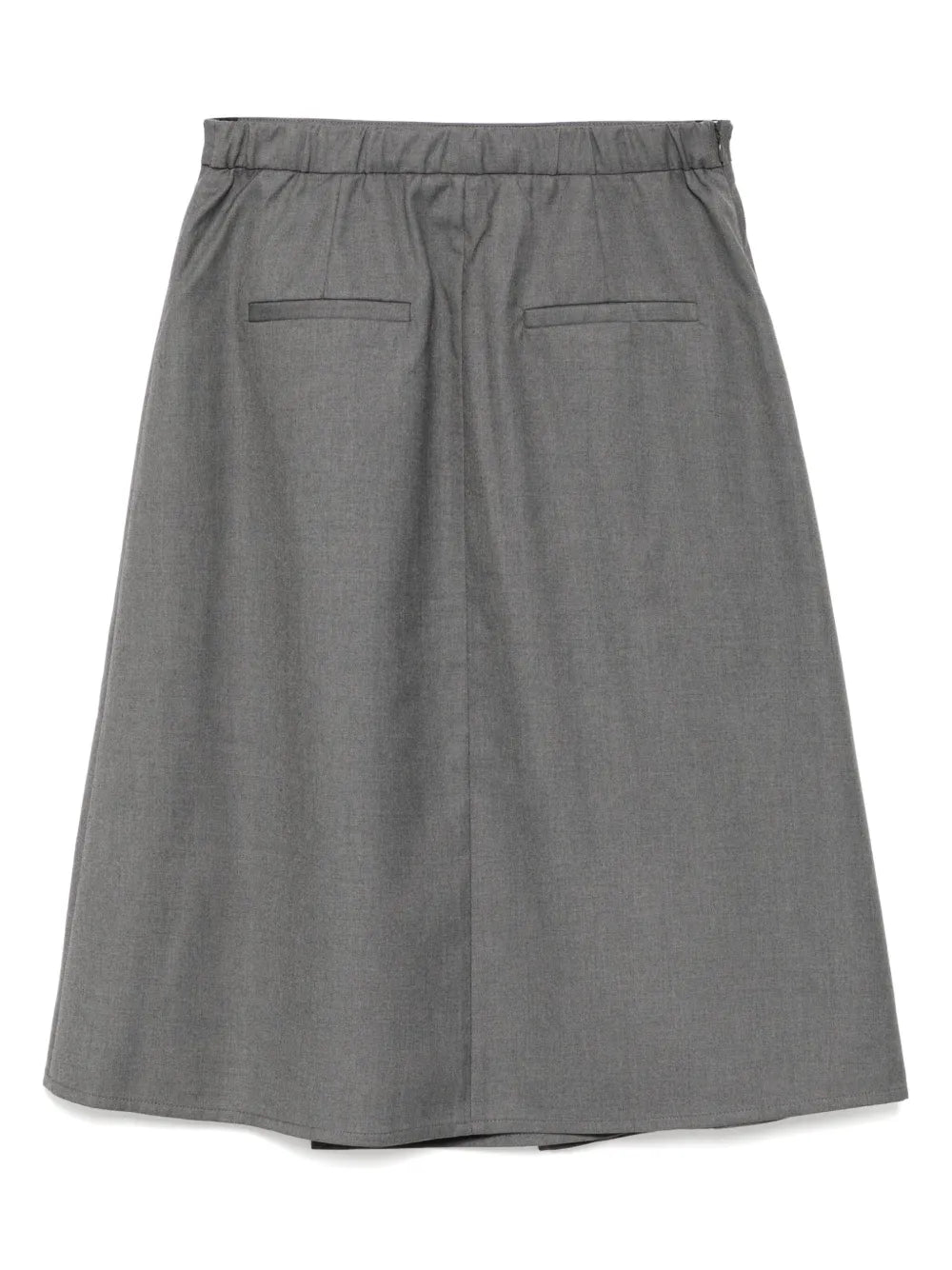 Embellished Pleated Midi Skirt