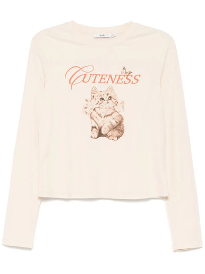 Graphic-Print Long-Sleeves T-Shirt