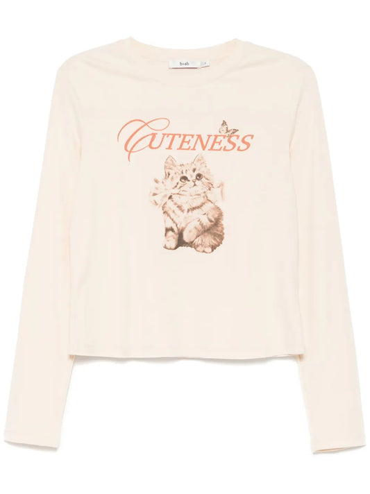 Graphic-Print Long-Sleeves T-Shirt