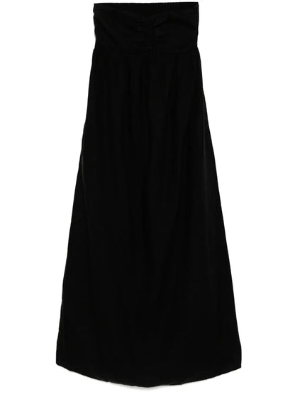 Gathered Tube Top Dress