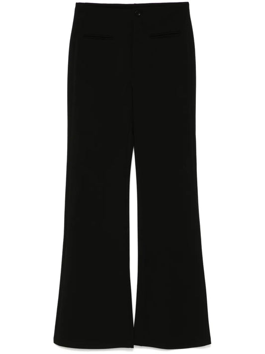 High-Waisted Flared Trousers