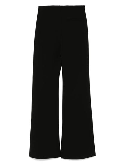 High-Waisted Flared Trousers