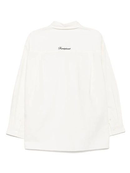 Logo-Embroidered Long-Sleeves Shirt
