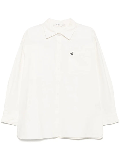 Logo-Embroidered Long-Sleeves Shirt